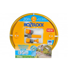 Набор для полива Hozelock: шланг Tricoflex Ultraflex 1/2", 20 м с коннекторами и наконечником 117004