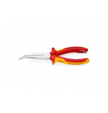 Плоские круглогубцы с режущими кромками, со страховочным креплением, 200 мм KNIPEX KN-2626200TBK
