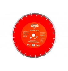 Диск алмазный сегментный по кирпичу и бетону (350х25.4 мм) ELITECH 1110.007600