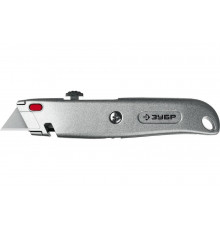 Металлический универсальный нож ЗУБР М-24 с автостопом 09228