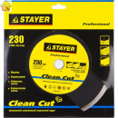 STAYER Ø 230х22.2 мм, алмазный, сплошной, круг отрезной для УШМ CERAMO 3664-230_z01 Professional