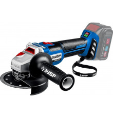 Бесщеточная угловая шлифмашина ЗУБР Профессионал, без АКБ, в коробке, 20 В AB-125