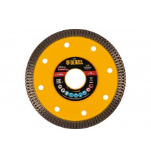 Диск алмазный отрезной сплошной супертонкий 115x22.2 мм, горячий пресс, сухой/мокрый рез Denzel 73057