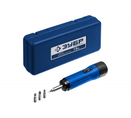 Регулируемая динамометрическая отвертка ЗУБР Профессионал 1-6 Нм 64015