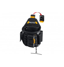 Поясная сумка 280x200 мм с быстросъёмным креплением KRAFTOOL FastClip KP-13E , 13 карманов и петель 38772