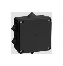 Распаячная коробка IEK км41233 100x100x50мм ip44 6 вв. черная UKO11-100-100-050-K02-44