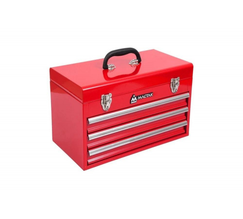 Ящик инструментальный 3 полки, красный МАСТАК 511-03380R