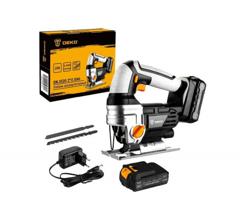Аккумуляторный лобзик DEKO DKJS20 20 В. 2 АКБ 2.0 Ач 063-4211