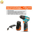 Аккумуляторный шуруповерт Sturm 1BatterySystem12V CD1235