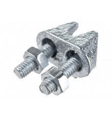 Зажим троса ЗУБР DIN 741, 3мм, 2 шт, оцинкованный, Профессионал 304416-03