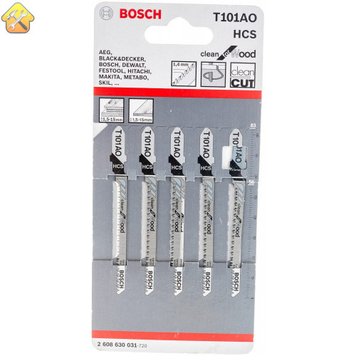 Bosch T101AO - идеальные пилки для лобзиков