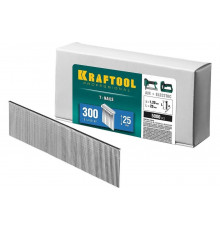 Гвозди для нейлера KRAFTOOL тип 18GA (47/300/F) 25 мм, 5000 шт, 31785-25