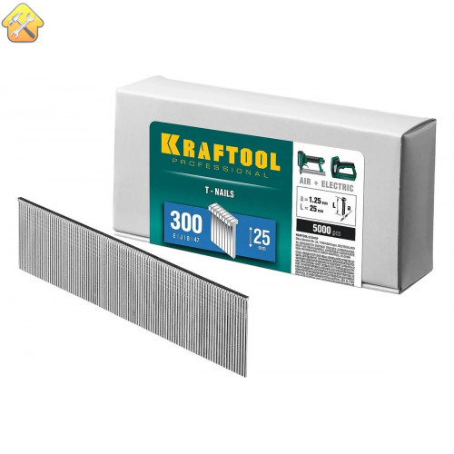 KRAFTOOL гвозди тип 300, 25 мм, гвозди для нейлера 31785-25