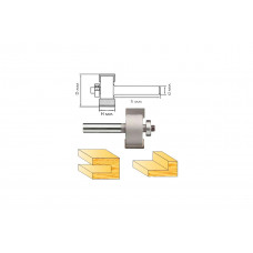 Фреза кромочная фальцевая (33x16 мм; хвостовик 8 мм) по дереву Интерскол 2193501603301