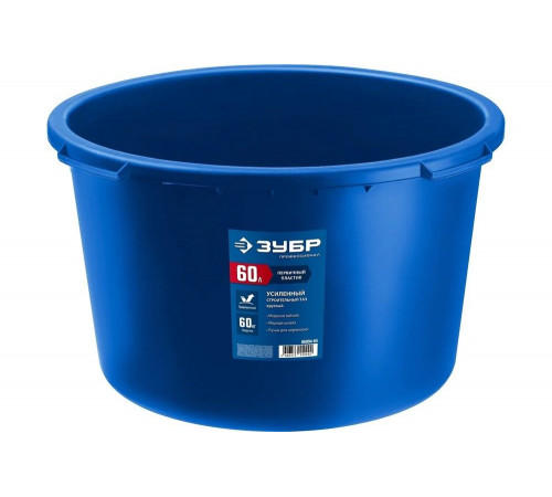 Усиленный круглый строительный таз ЗУБР 60 л 06094-65