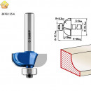 ЗУБР 25.4 x 10 мм, радиус 6.3 мм, фреза кромочная калевочная №2 28702-25.4 Профессионал
