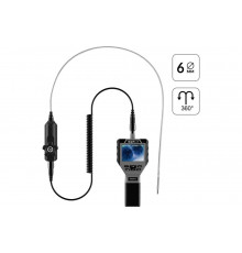 Управляемый видеоэндоскоп iCarTool 3.5", 1Мп, 1280X720, 1м, зонд 6мм, поворот камеры 360° IC-V202