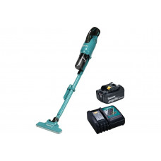 Пылесос аккумуляторный Makita LXT BL 18В, циклон, 18 кПа, бак 250 мл, сух.уборка, 1.6–1.9 кг, трубка, насадки в ассортименте, акк. BL1830, заряд. DC18RC, коробка DCL286FRF