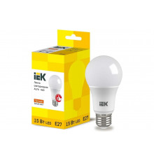 Лампа IEK LED ALFA A60 груша 15Вт 230В 3000К E27 LLA-A60-15-230-30-E27