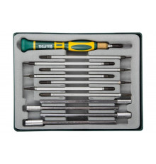 Набор отверток для точных работ с насадками KRAFTOOL в боксе, 12 предметов 25611-H12