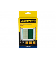 Противомоскитная сетка для окна с крепежной лентой Stayer STAYER COMFORT зеленая, ПЭТ, 1.1x1.3м 12482-11-13