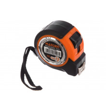 Измерительная рулетка HARDEN с ударопрочным обрезиненным корпусом, 7,5мх25мм. 580037