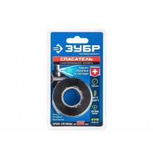 Самослипающаяся аварийно-ремонтная лента ЗУБР силикон, черная, 3 м х 25 мм 12381-2