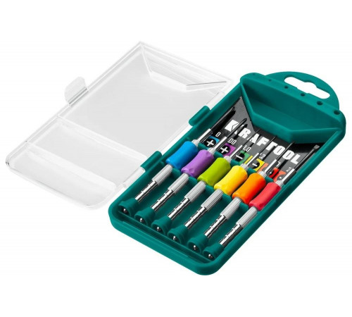 KRAFTOOL 6 предметов, набор часовых отверток для точных работ X-Precision 25679