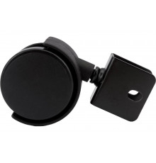 Мебельное колесо TOR TWH 50 черное, П-образное крепление, диаметр 50 мм 1027279