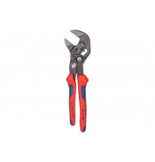 Переставные клещи-ключ Knipex 180 мм, 40 мм (1 1/2"), серые, 2К ручки, KN-8602180SB