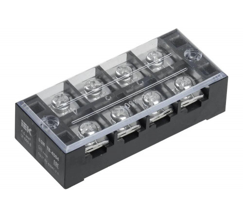 Наборный блок зажимов IEK БЗН ТВ-4504 4,5мм2 45A 4 пары YZN41-04-004-K02