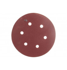 Круг шлифовальный на липучке, по дереву и металлу (6 отверстий, 150 мм, P180, 5 шт.) ELITECH 1820.099300