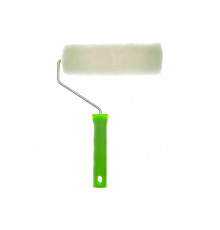 Валик СИБРТЕХ из натурального меха с ручкой, 200 мм, ворс 12 мм, D - 48 мм 80123