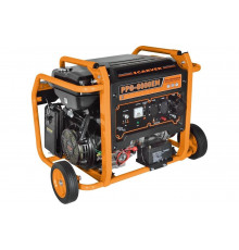Генератор CARVER PPG- 8000ЕM бензин LT-190F, 6,0/6,5кВт, 220В, бак 33 л, электростартер, колеса. медь 01.020.00030