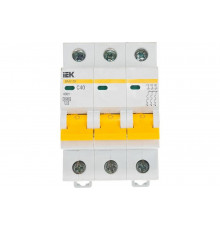 Выключатель автоматический ВА47-29 3p, 40А, С 4.5кА IEK MVA20-3-040-C