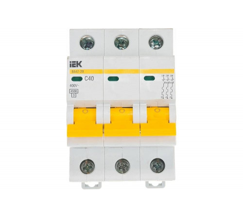 IEK ВА47-29 3п, C, 40А, 4.5кА - надежный автомат для электрической сети