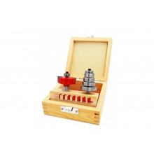 Набор VRMB06-A фреза кромочная для выборки четверти, 7 предметов АТАКА 671300