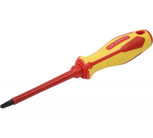 Отвертка комбинированная Slotted/Phillips №2, 100 мм, диэлектрическая KING TONY 147E0204