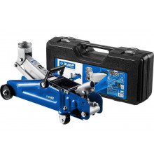 Гидравлический подкатной домкрат 2т, 135-330мм, в кейсе, ЗУБР Профессионал T30 43053-2-K