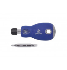 Отвёртка со сменными вставками (2 в 1) МАСТАК 049-2B