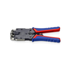 Пресс-клещи Knipex для штекеров RJ, 3 гнезда, RJ10, RJ 11/12, RJ 45, 200 мм, SB KN-975112SB