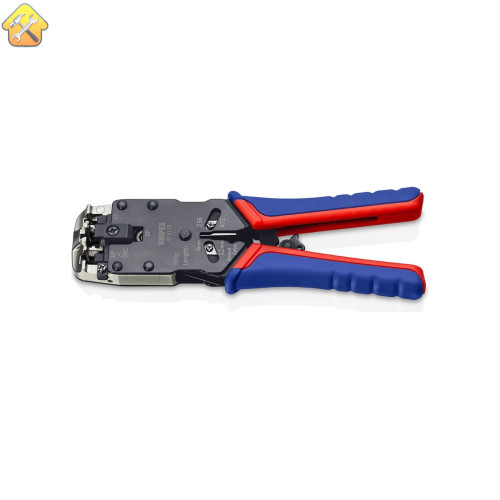 Пресс-клещи Knipex для штекеров RJ, 3 гнезда, RJ10, RJ 11/12, RJ 45, 200 мм, SB KN-975112SB