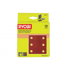 Набор шлифлистов RAKQSSA10 (106х113 мм) Ryobi 5132004448