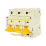 Автоматический модульный выключатель IEK 3п C 80А ВА 47-100 10кА ИЭК MVA40-3-080-C