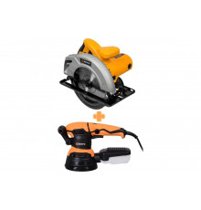 Набор инструментов Ресанта: шлифмашинка ЭШМ-125/5Э + пила циркулярная ДП-185/1600 902/28