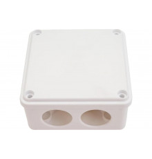 Распаячная коробка IEK км для о/п 100x100x45мм ip44 6 вв. белая UKO11-100-100-045-K01-44