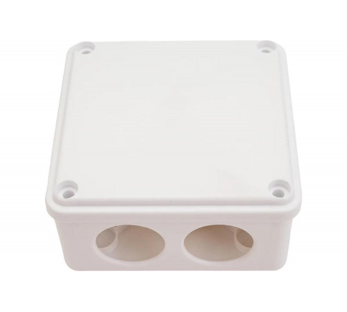 Распаячная коробка IEK км для о/п 100x100x45мм ip44 6 вв. белая UKO11-100-100-045-K01-44