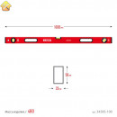 ЗУБР  М50 1000 мм, Уровень с мощным профилем (34585-100_z01)