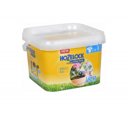 Набор автополива Hozelock 7024 с микро капельницами, 15 горшков 70243600