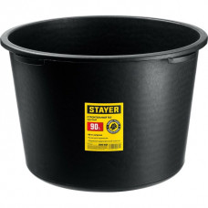 STAYER 90 л, 42x64x64 см, пластмассовый, круглый, таз строительный 06098-90_z01